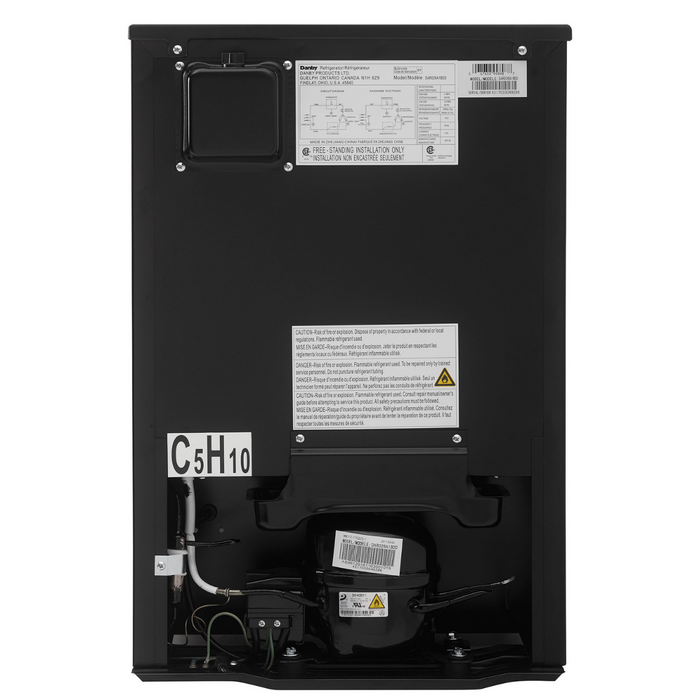 Danby 2.6 CF Refrigerator, All Refrigerator, Energy Star, Black (DAR026A1BDD)