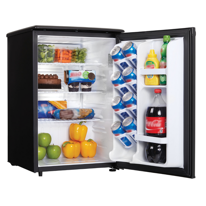 Danby 2.6 CF Refrigerator, All Refrigerator, Energy Star, Black (DAR026A1BDD)