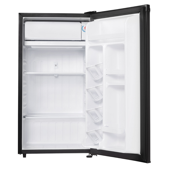 Danby 3.2 CF Refrigerator, Refrigerator, Push Button Defrost Chill Space, Black (DCR032A2BDD)