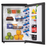 Danby 2.6 CF Refrigerator, All Refrigerator, Energy Star, Black  (DAR026A1BDD) | PDI Hospitality