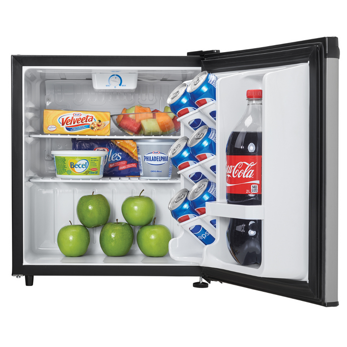 Danby 1.6 CF Refrigerator, All Refrigerator, Auto-Defrost, Energy Star, Spotless Steel (DAR016A1BSLDB) | Appliances | PDI Hospitality