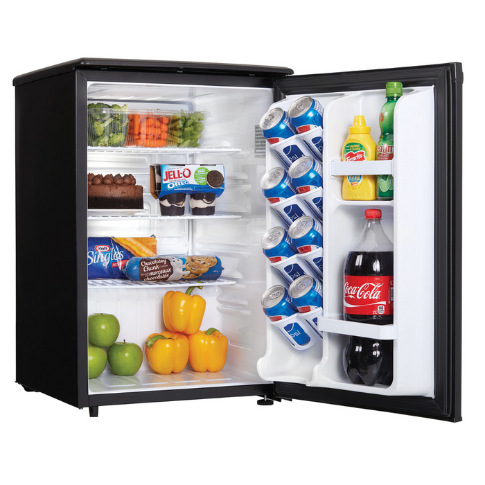 Danby 2.6 CF Refrigerator, All Refrigerator, Energy Star, Black  (DAR026A1BDD) | PDI Hospitality