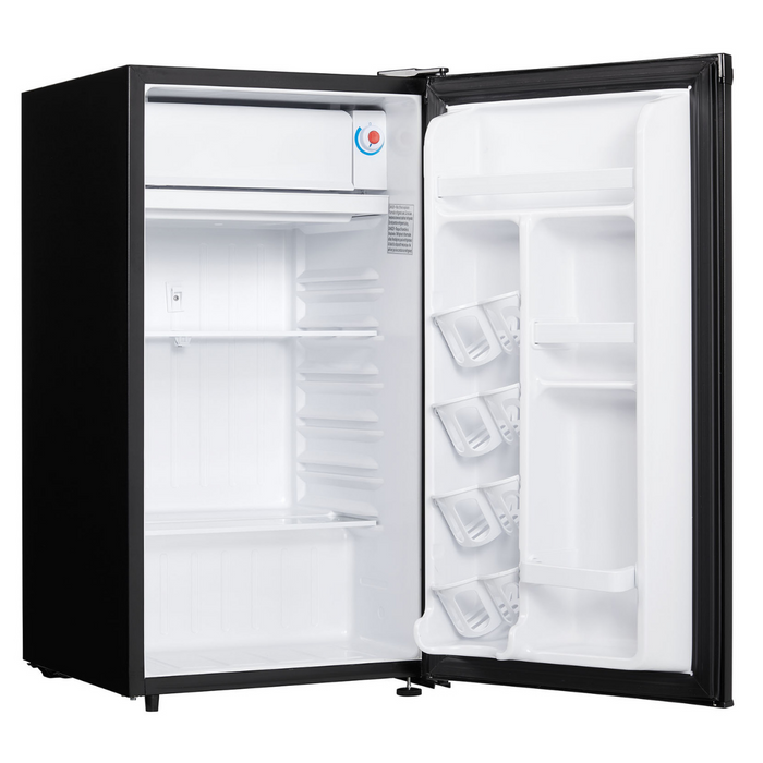 Danby 3.2 CF Refrigerator, Refrigerator, Push Button Defrost Chill Space, Black (DCR032A2BDD)