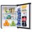 Danby 2.3 CF Refrigerator, All refrigerator, Auto-Defrost, Glass Shelves, Energy Star, Spotless Steel  (DAR023C1BSLDB) | PDI Hospitality