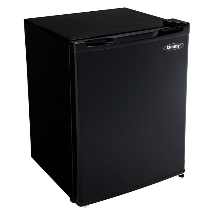Danby 2.3 CF Refrigerator, All refrigerator, Auto-Defrost, Glass Shelves, Energy Star, Black (DAR023C1BDB) | PDI Hospitality