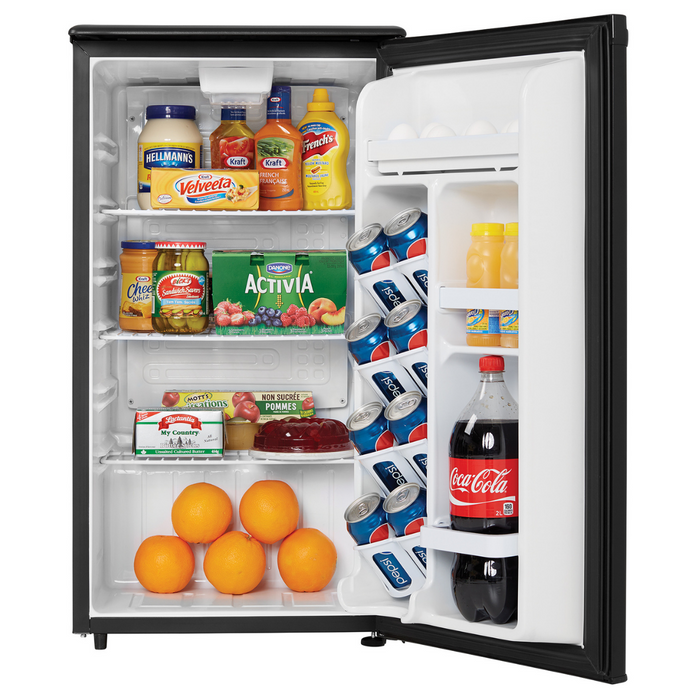 Danby 3.3 CF Refrigerator, All Refrigerator, Auto-Defrost, Energy Star, Black (DAR033A1BDD)