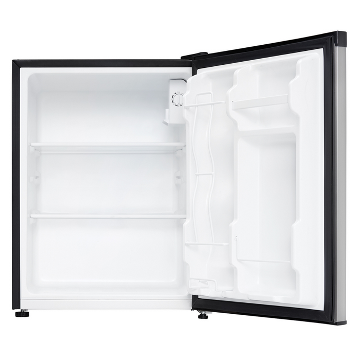 Danby 2.3 CF Refrigerator, All refrigerator, Auto-Defrost, Glass Shelves, Energy Star, Spotless Steel  (DAR023C1BSLDB) | PDI Hospitality