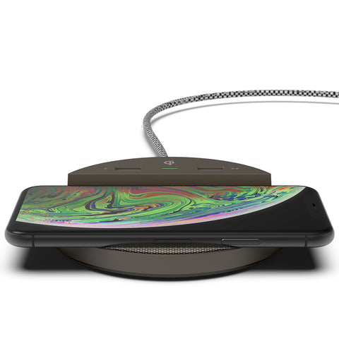 Station C Clock, Alarm, 2x USB, Wireless Charging | PDI Hospitality