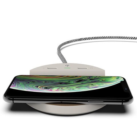 Station C Clock, Alarm, 2x USB, Wireless Charging | PDI Hospitality
