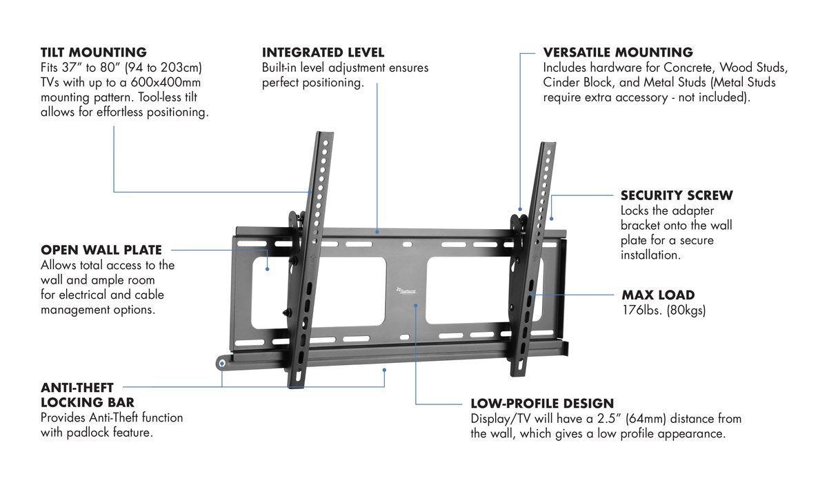 Starburst SB-3780WMT-W OUTDOOR Tilt |TV Wall Mount | PDI Hospitality