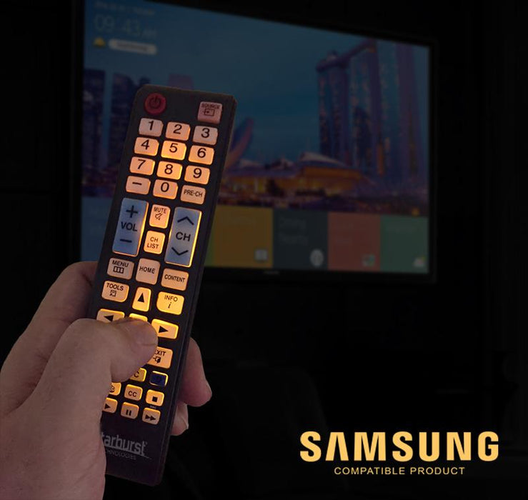 Starburst SB-HG-00817-AML Samsung compatible ANTI MICROBIAL TV Remote | PDI Hospitality